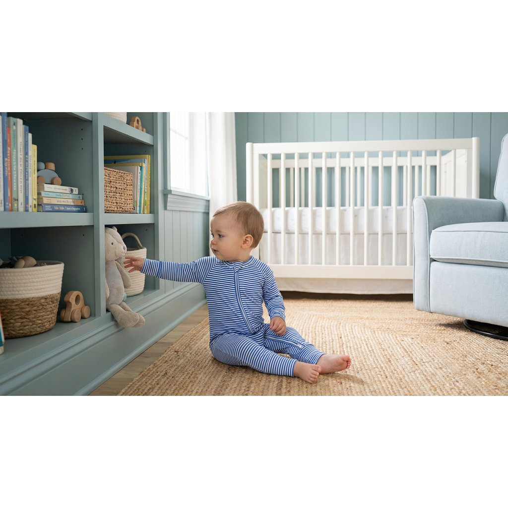 Cobalt Stripe Bamboo Sleeper