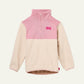 Recycled Cotton and Sherpa Pink ZipUp