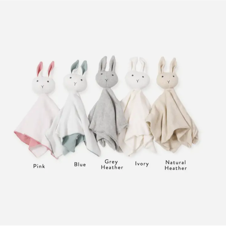 Bunny Mommy & Me Baby Knit Blanket & Lovey Gift SET: Natural / OS