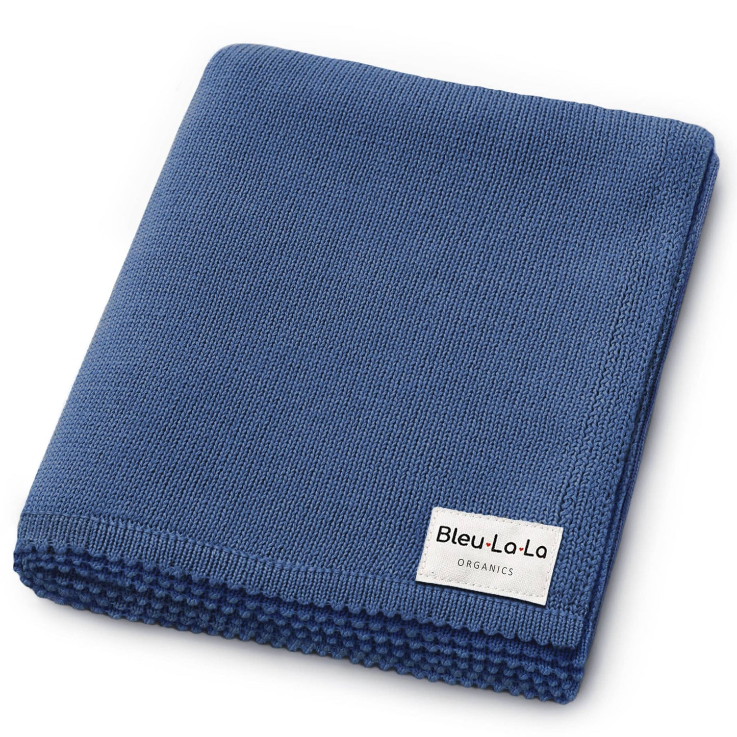 Bleu La La - 100% Organic Luxe Baby Blanket  : Milk Chocolate