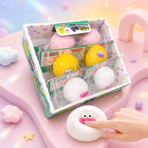 Kawaii Silly Face Mochi Squishy Stress Ball – M