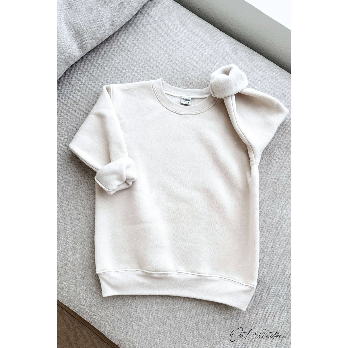 OAT COLLECTIVE - BASIC SOLID  Unisex Graphic Sweatshirt: HEATHER ROYAL / 8/9