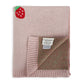 Viverano Organics - Strawberry - Organic Cotton Jacquard Baby Blanket: One Size