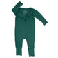 Hunter Green Convertible Romper: Newborn
