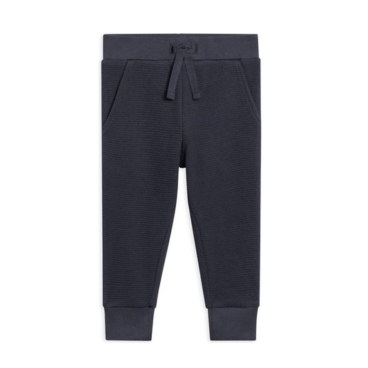 Nelson Waffle Knit Jogger - Navy