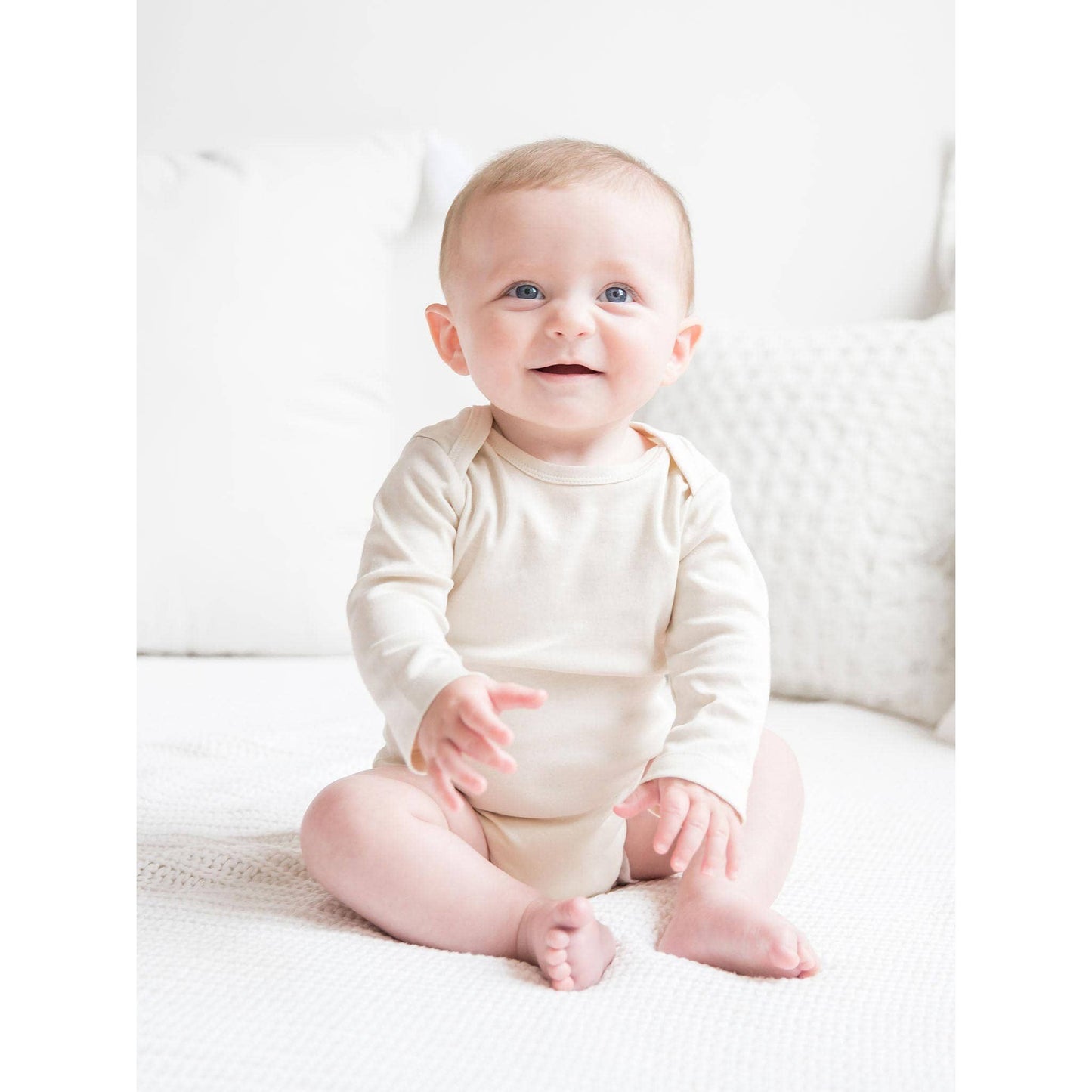 Classic Long Sleeve Bodysuit: White