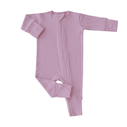 Petunia Pink Rib Convertible Romper