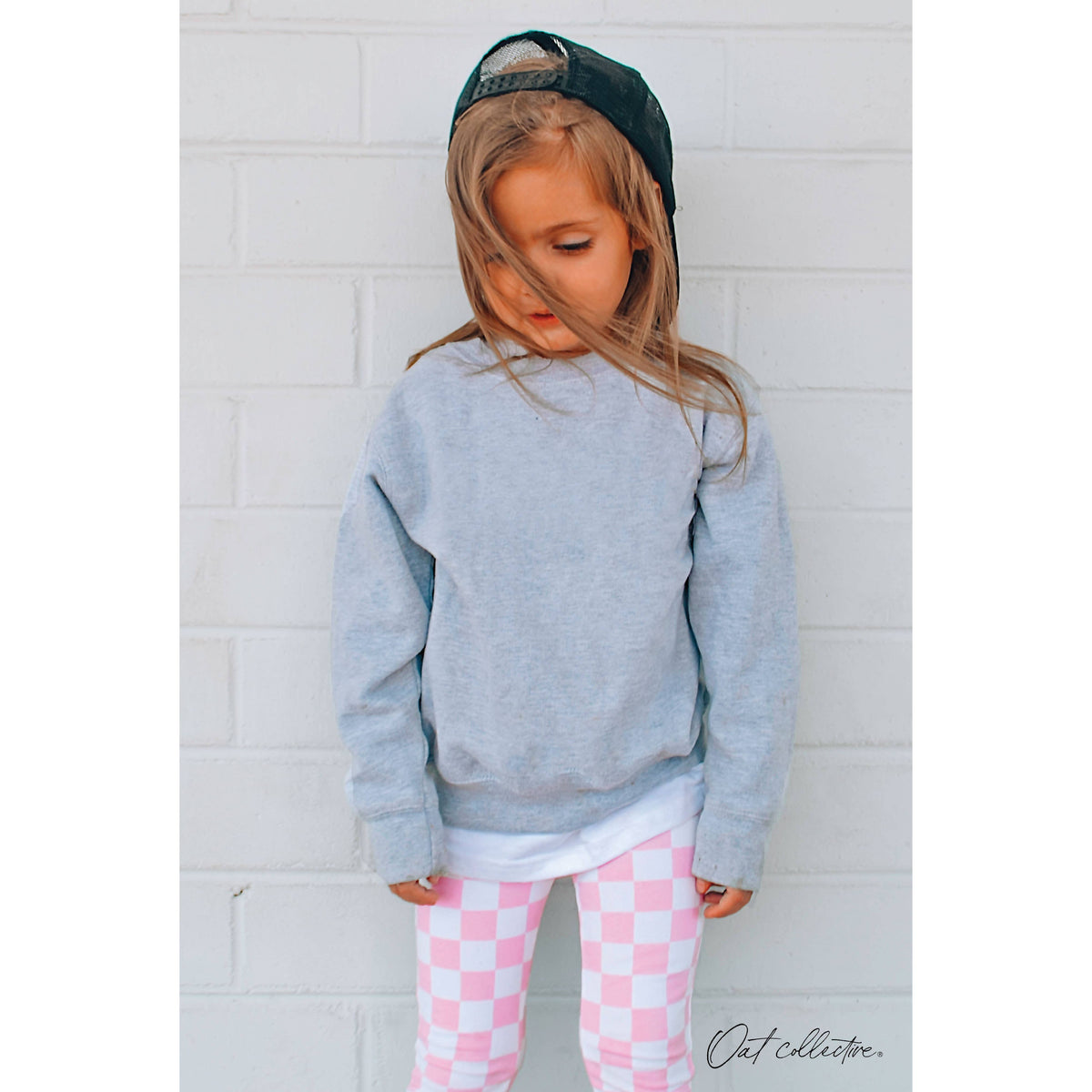 OAT COLLECTIVE - BASIC SOLID  Unisex Graphic Sweatshirt: HEATHER ROYAL / 8/9
