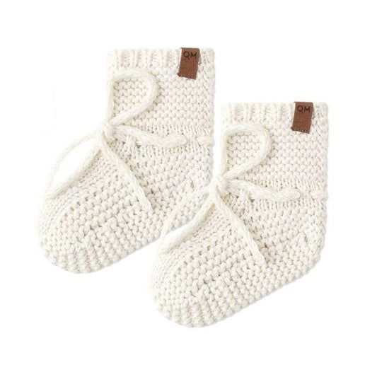 Knit Booties || Natural