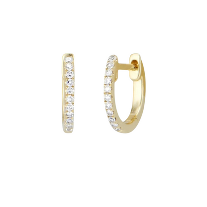 Mini Diamond Hoops