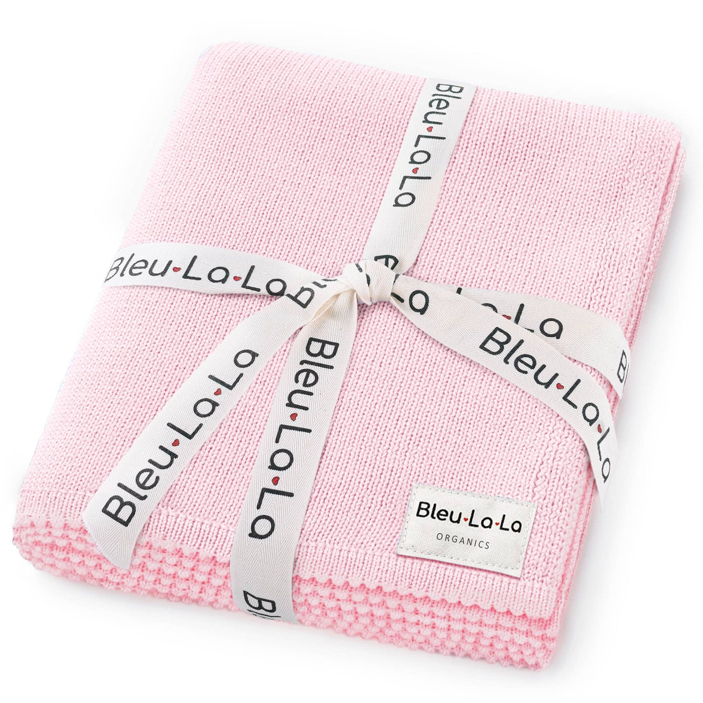 Bleu La La - 100% Organic Luxe Baby Blanket  : Milk Chocolate