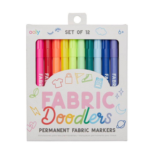 OOLY - Fabric Doodlers: Permanent Fabric Markers