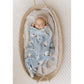 Bleu La La - 100% Luxury Cotton Receiving Swaddle Baby Blanket - Sheep: Ivory