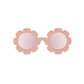 Peach Keen Polarized Flower Sunglasses with Mirrored Lens: Ages 3-5+