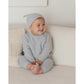 Wrap Knit Footie Heathered Rose