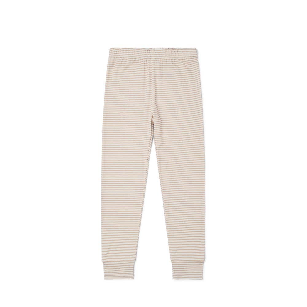 Oatmeal Stripe Bamboo Kids Pajama Set