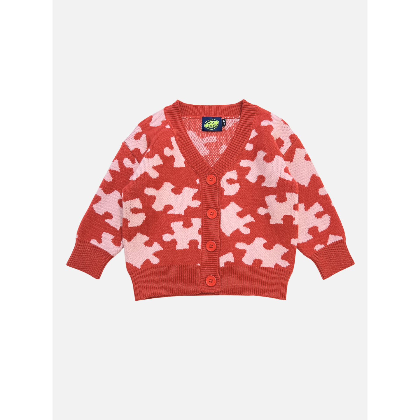 PUZZLE CARDIGAN: Green