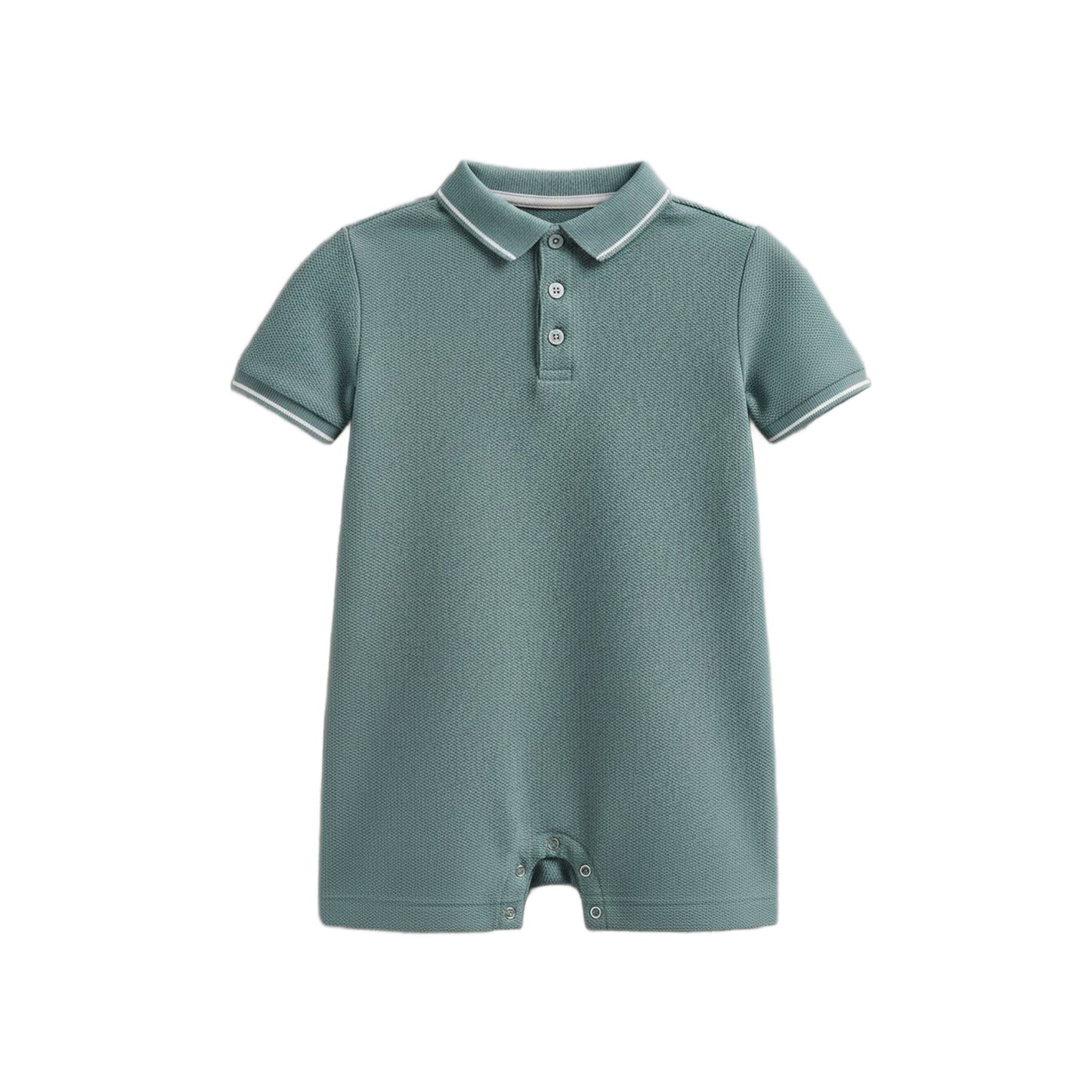 Walter Pique Polo Romper - Laguna