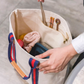 Society Canvas Leather Tote Bag: Rainbow