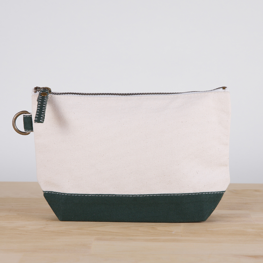 All In Zip Top Pouch: Hunter Green