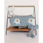 Elephant - Organic Cotton Jacquard Sweater Knit Baby Blanket