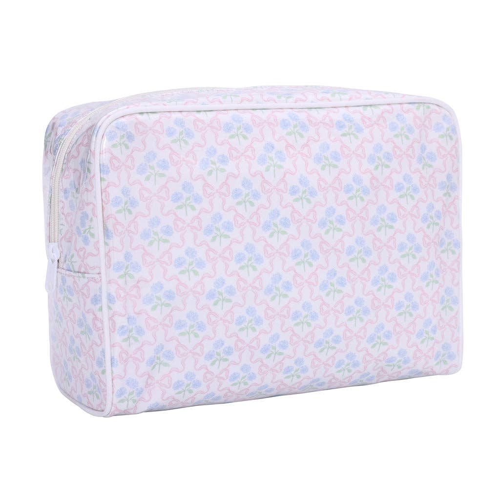 PVC Mahjong Bag Cosmetic Bag, Travel Toiletries Storage Bag: Scallop / L
