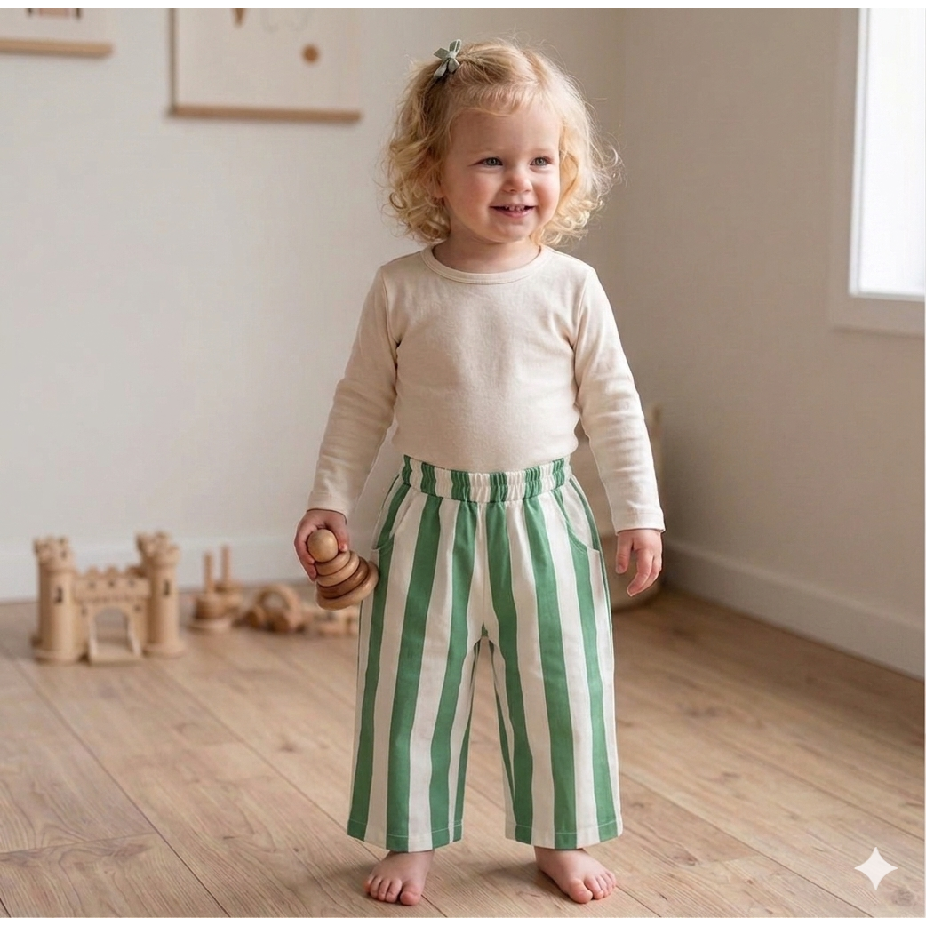 Birdie Lane Baby + Kids - Kelly wide leg Pant: 6-12 Months