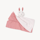 Bunny -Organic Baby Lovey Security Knit Blanket Cuddle Cloth: Ivory