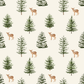 Bamboo Zipper Footie - Winter Fawn
