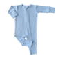 Blue Fog Rib Convertible Romper