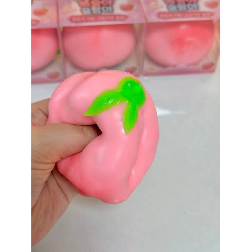 Peach Crunch Squishy – Soft & Stretchy ASMR Fidget