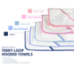 Hooded Terry Bath Towel | Light Pink