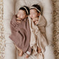 Bleu La La - NEW! 100% Luxury Organic Cotton Ribbed Baby Swaddle Blanket: Bubblegum