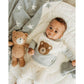 Stars Reversible Sweater Knit Baby Blankets Organic Cotton: Grey Heather