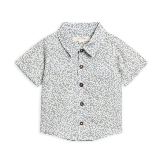 Graham Linen Collared Button Down - Edna Floral