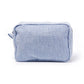 Seersucker Personalized Cosmetic Bag: Blue