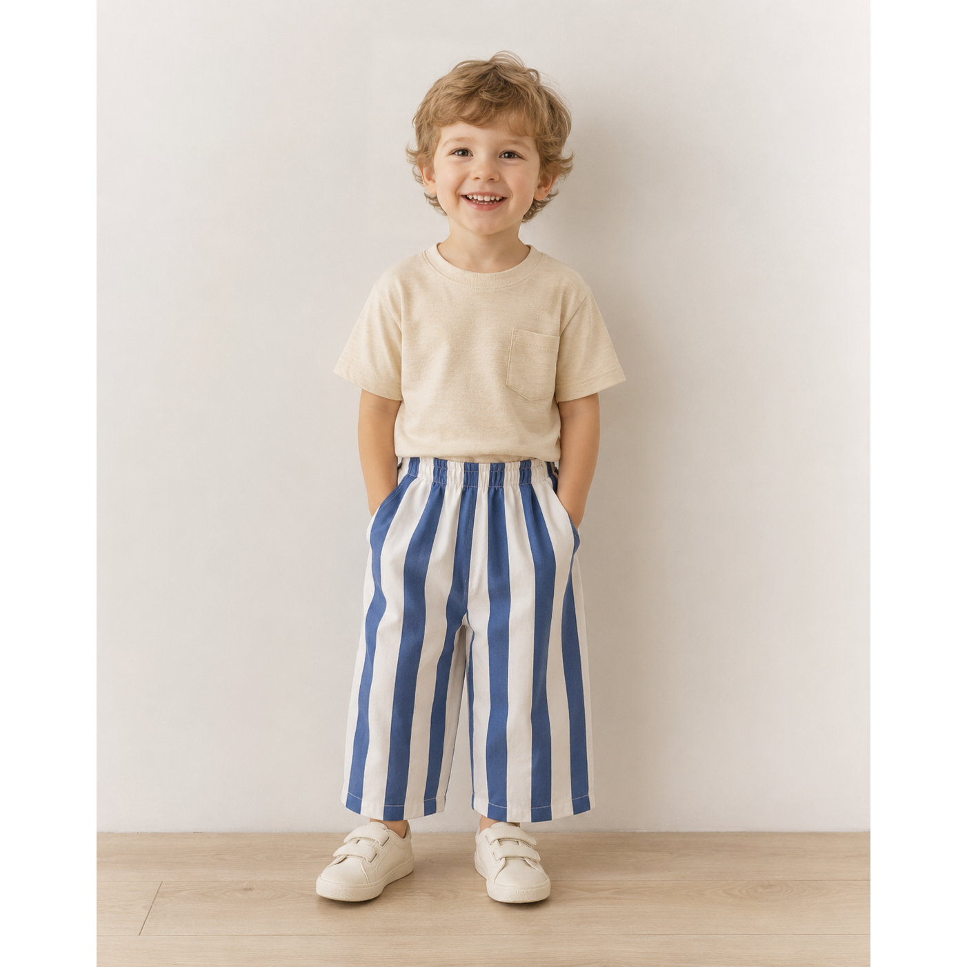 Blue Wide Leg Pant
