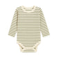 Sammy Ribbed Bodysuit: Olive Stripe
