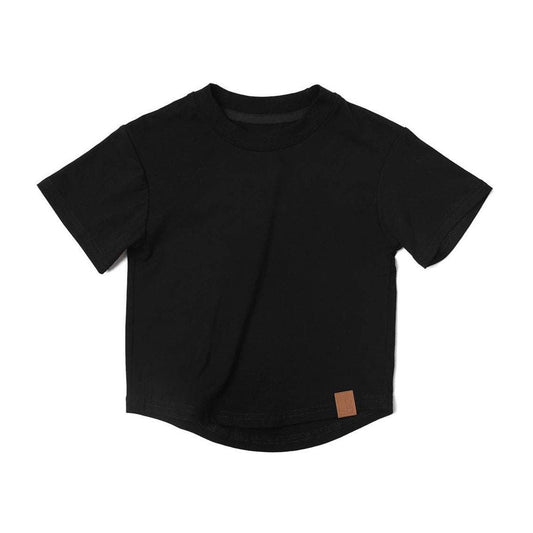 Oversized Bamboo Tee - Black