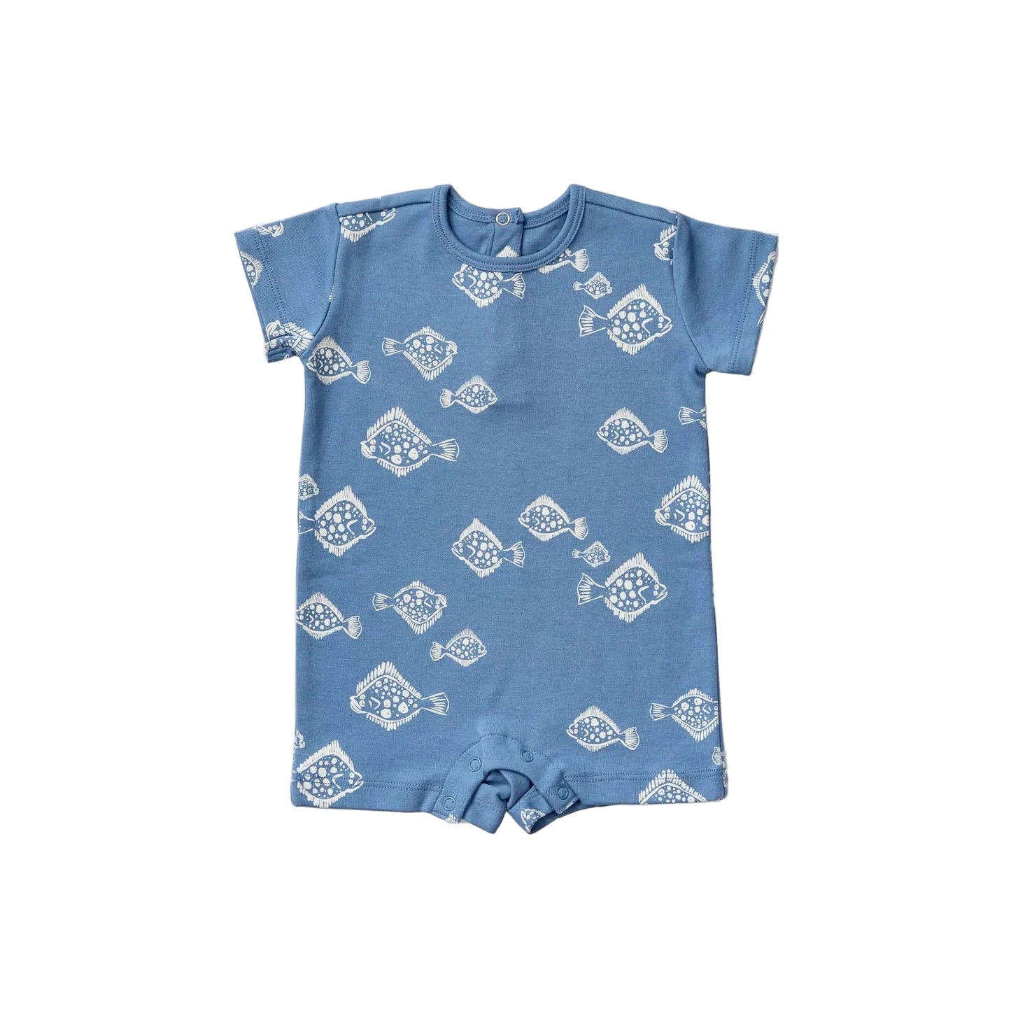 Baby Romper - Flounder | Indigo