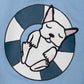 Recycled Cotton Frenchie Kid Sweatshirt: Placid Blue