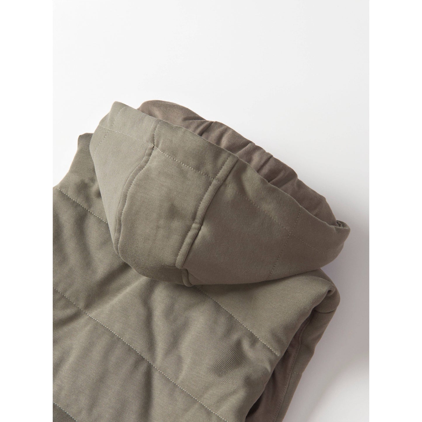 Hooded Puffer Vest - Army Green