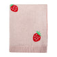 Viverano Organics - Strawberry - Organic Cotton Jacquard Baby Blanket: One Size