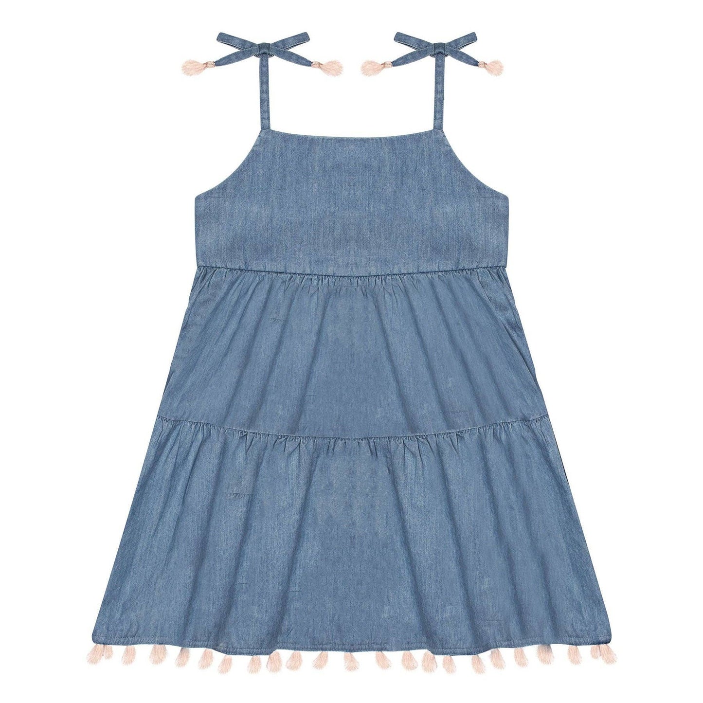 Ali Dress in Light Wash Chambray