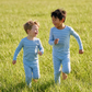 Sweet Bamboo - Big Kid Pajama  Blue Stripe: Blue Stripe / Boy / 2 Years