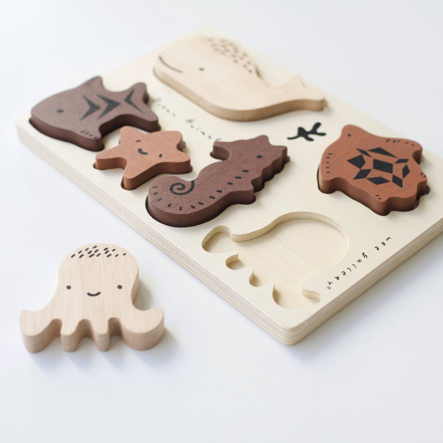 Wooden Tray Puzzle - Ocean Animals