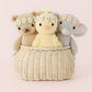 cuddle+kind - Baby honey bear (ivory floral)