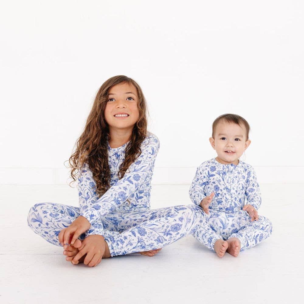 Porcelain Vine Bamboo Toddler Pajama Set