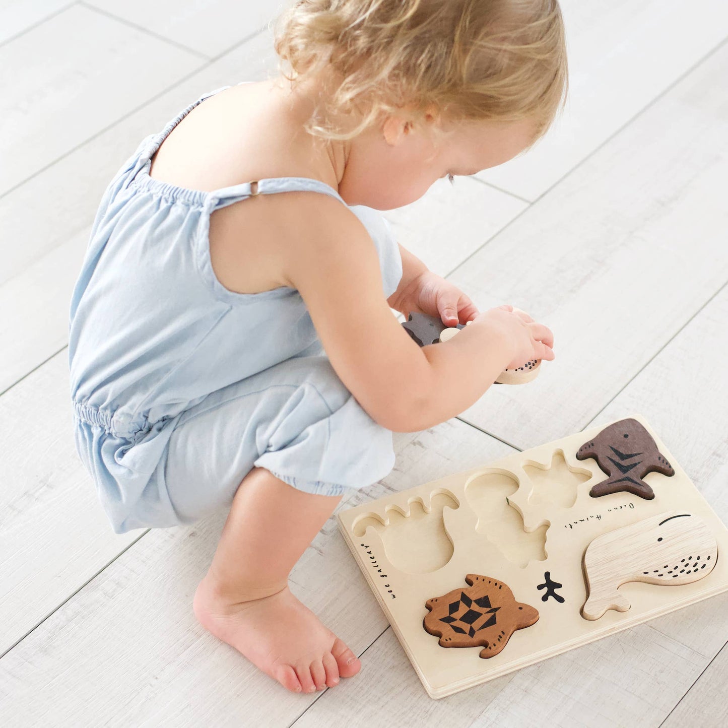 Wooden Tray Puzzle - Ocean Animals