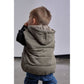 Hooded Puffer Vest - Army Green